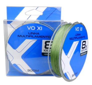 LINHA MULTIFILAMENTO X8 VOXXI 300 MTS VERDE MUSGO - Código 16676129390